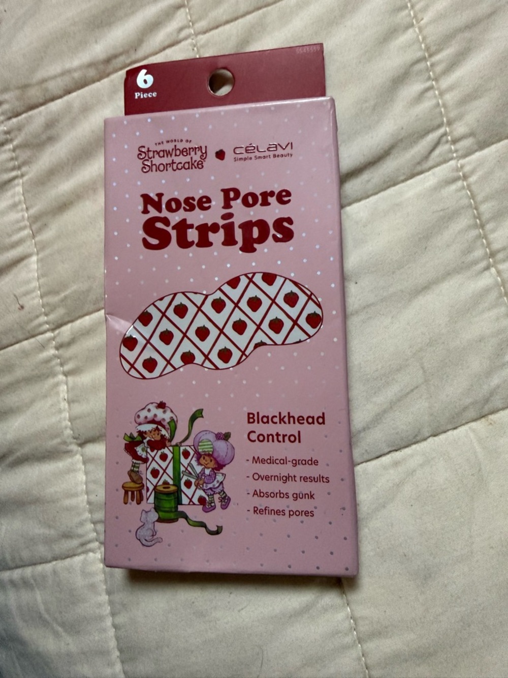 Strawberry Shortcake Pink Nose Pore Strips for Blackhead Control
